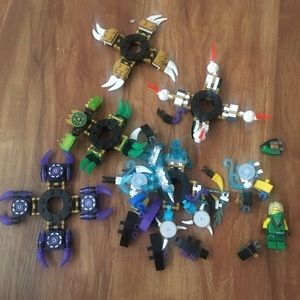 lego ninjago spinjtzu accessory set 70663+70660+70661+70664 and Lloyd minifigure